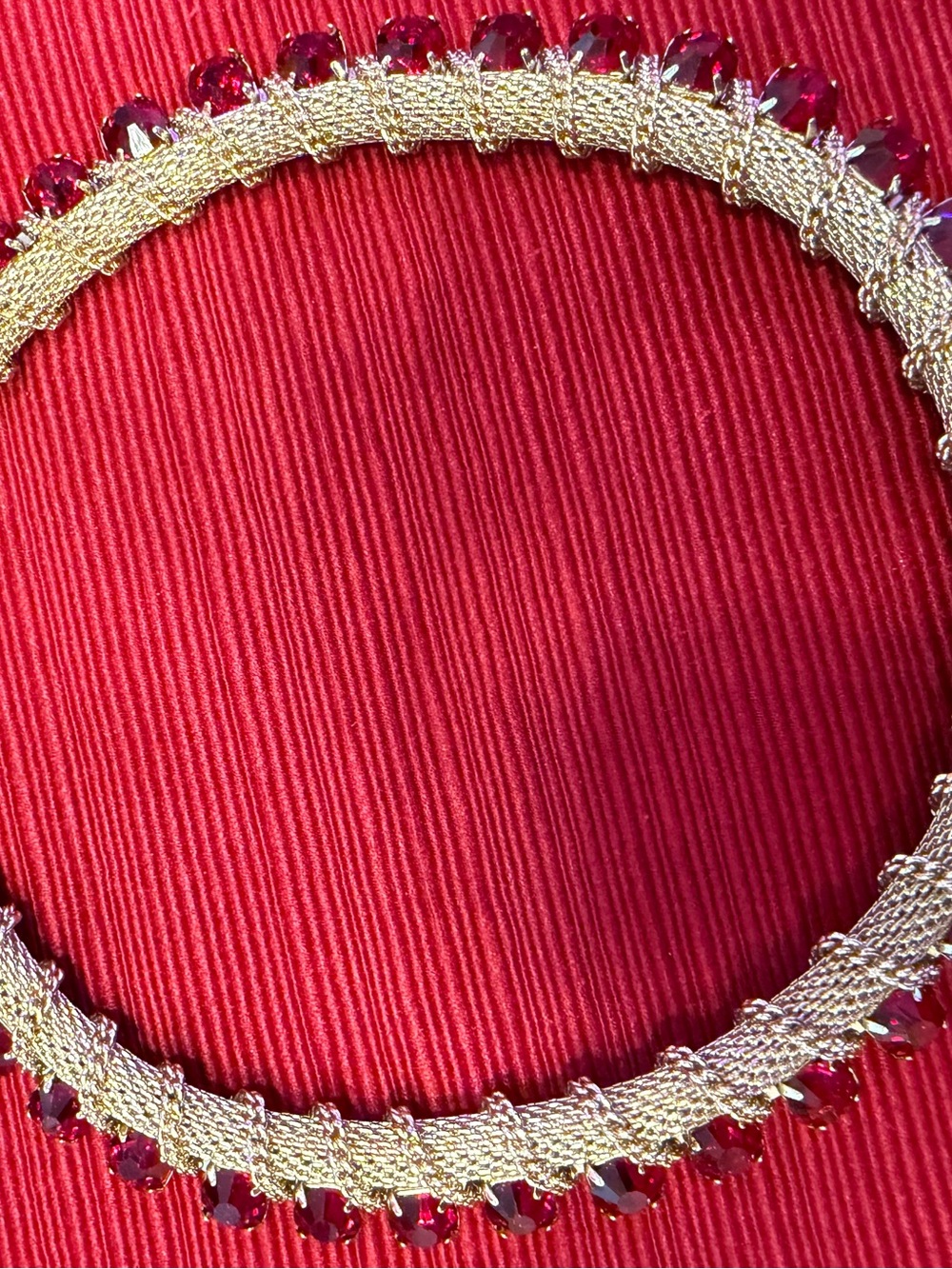 Park Lane Magic Kingdom Necklace NWT Retired Ruby Red Statement $191